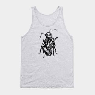 SEEMBO Ant Playing Guitar Guitarist Musician Music Fun Band Tank Top